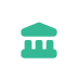 Traditional bank icon